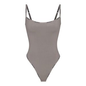 SKIMS Slate Gray Seamless Tank Bodysuit